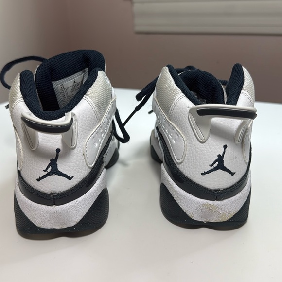 Nike Air Jordan 6 Rings Blue & White Boys Size 1Y - Picture 3 of 7